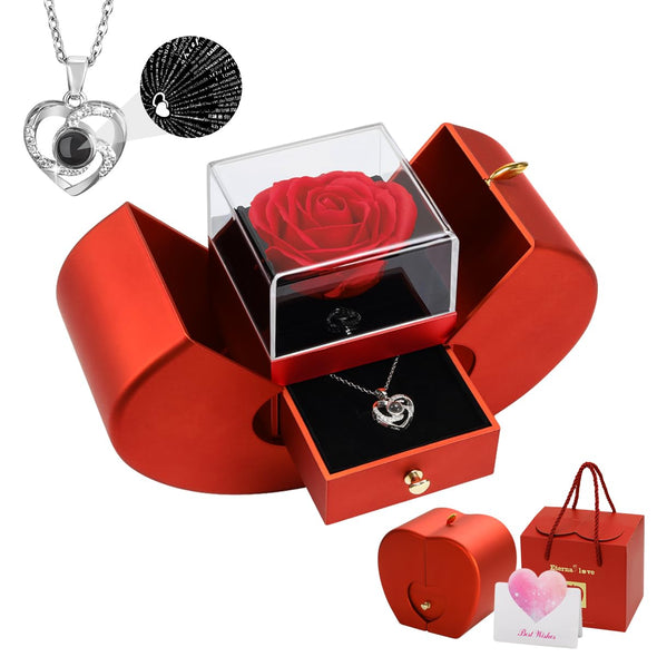 ZENA New Eternal Flower Apple Jewelry Box